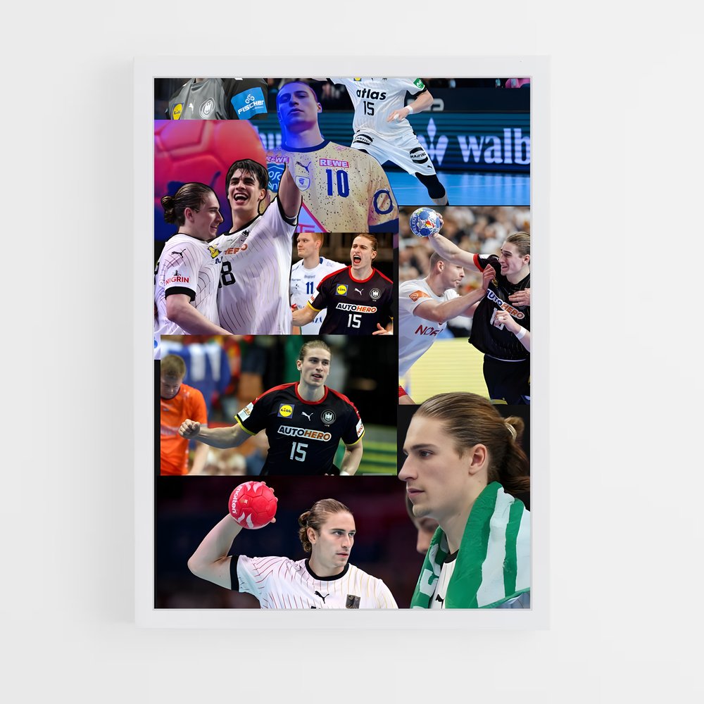 Poster La Danse des Champions – affiche Handball (vue 3)